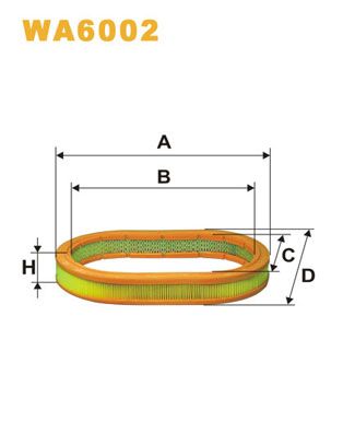 WIX FILTERS Воздушный фильтр WA6002